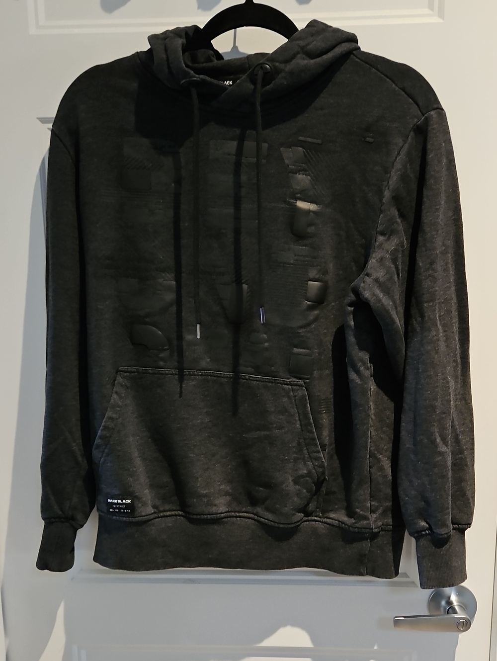 💝2/$10💝Black Embossed Logo Pullover Hoodie